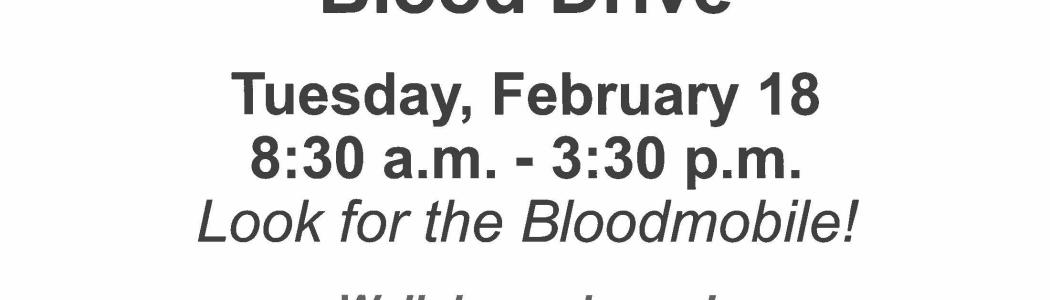 Jack C. Montgomery VA Medical Center Blood Drive event flyer. 