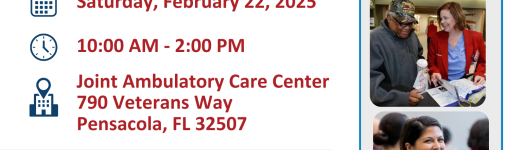 Pensacola VA clinic is hosting a PACT Act resource event on February 22, 2025 from 10 am - 2pm at the JACC.