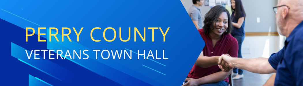Join us for the Perry County Veterans Town Hall at the Azbill Community Center in Linden.