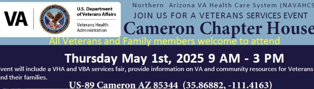 Cameron Chapter House Veterans Services Event