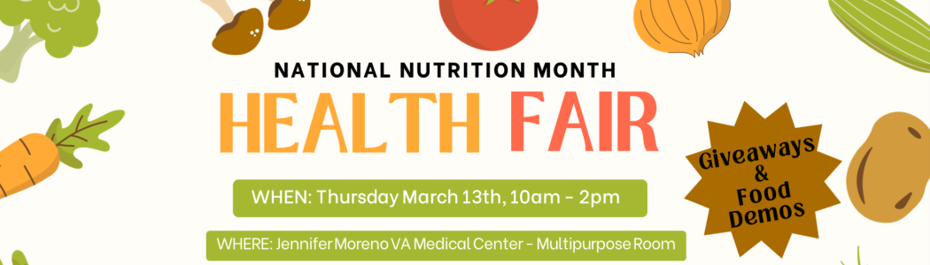 National Nutrition Month Health Fair banner