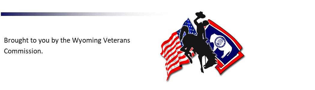 Wyoming Veterans Commission logo banner
