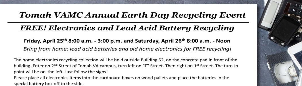 Electronics and Lead Acid Battery Recycling event