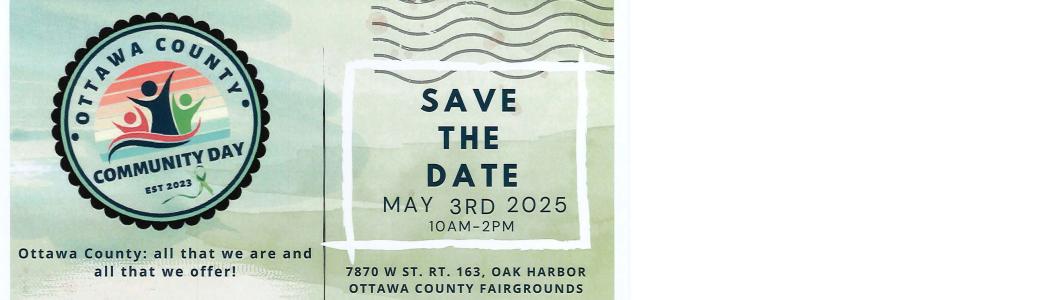 Ottawa County Community Day flyer, post card style
