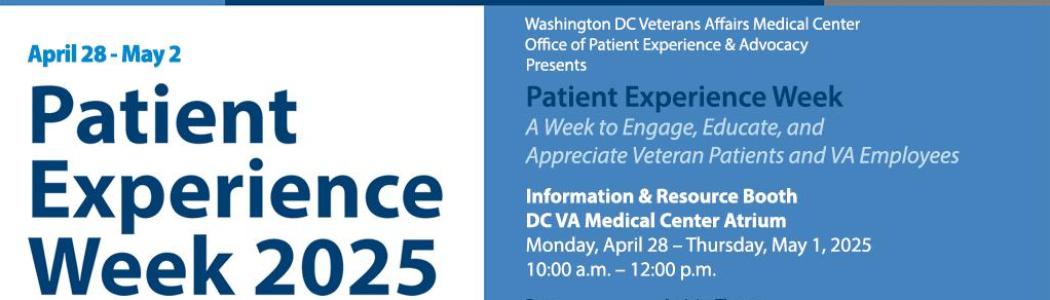 Patient Experience Week 2025 banner
