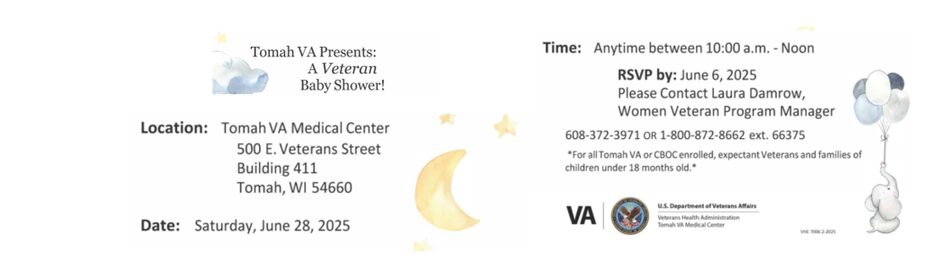 Tomah VA Medical Center- Veterans Baby Shower