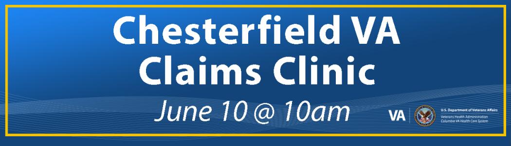 Chesterfield VA Claims Clinic
June 10 @ 10 am