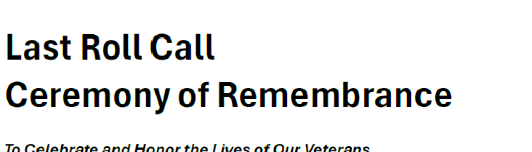 Ceremony of Remembrance WRJ VA