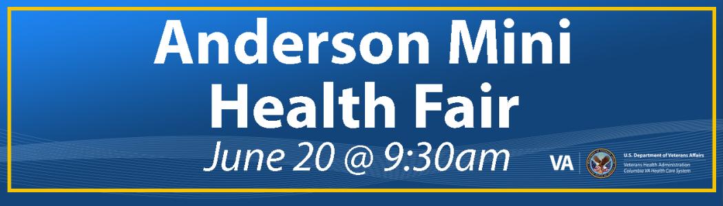 Anderson Mini Health Fair
June 20 @ 9:30am