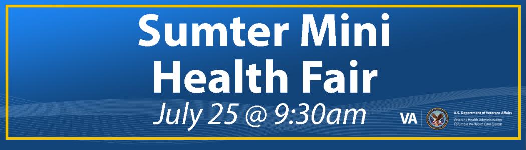 Sumter Mini Health Fair
July 25 @ 9:30am