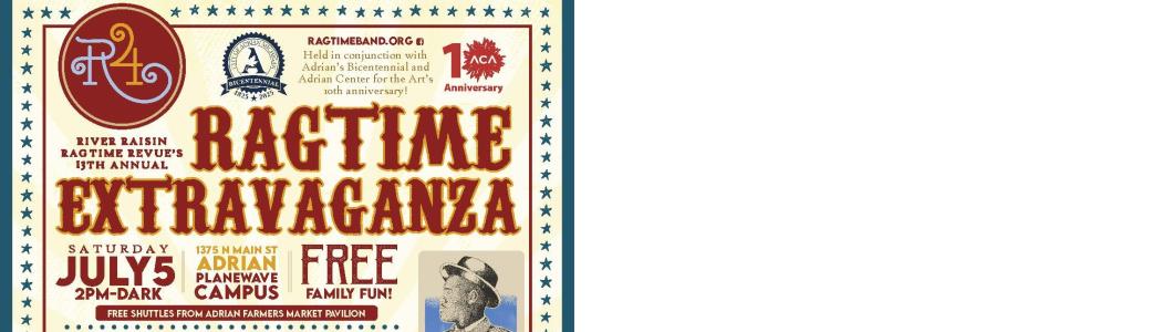 River Raisin Ragtime Extravaganza flyer