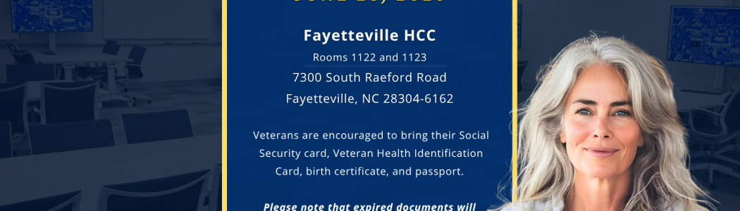 Invitation for the Fayetteville VA.gov sign on event