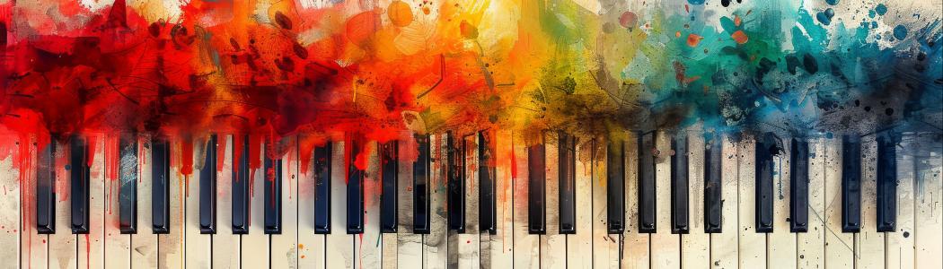 piano and paint