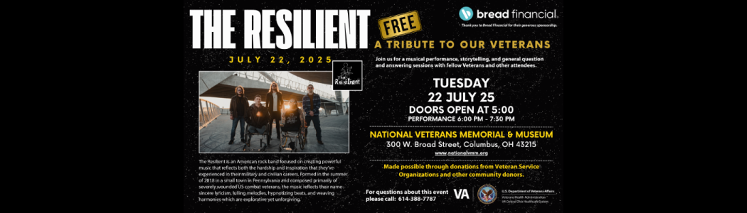 The Resilient Free Concert - Vets Memorial - July 22