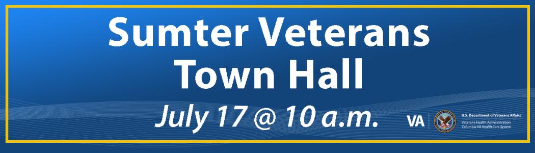 Sumter Veterans Town Hall
July 17 @ 10 am