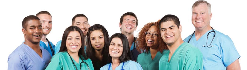 Gathering of clinical staff.