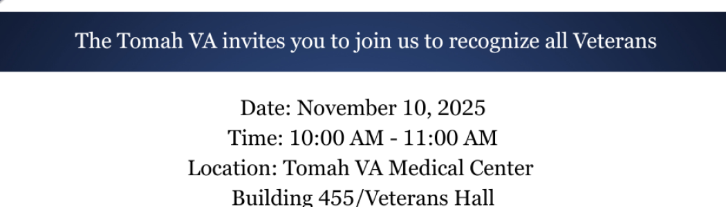  Tomah VA Veterans Day