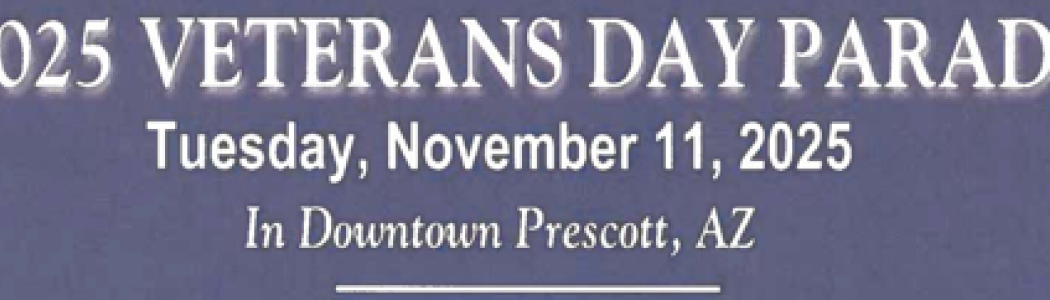 Veterans Day Parade taking place in downtown Prescott, Arizona, on November 11, 2025. 