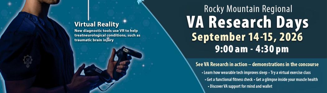 Poster for VA Research Days event on September 14-15, 2026.