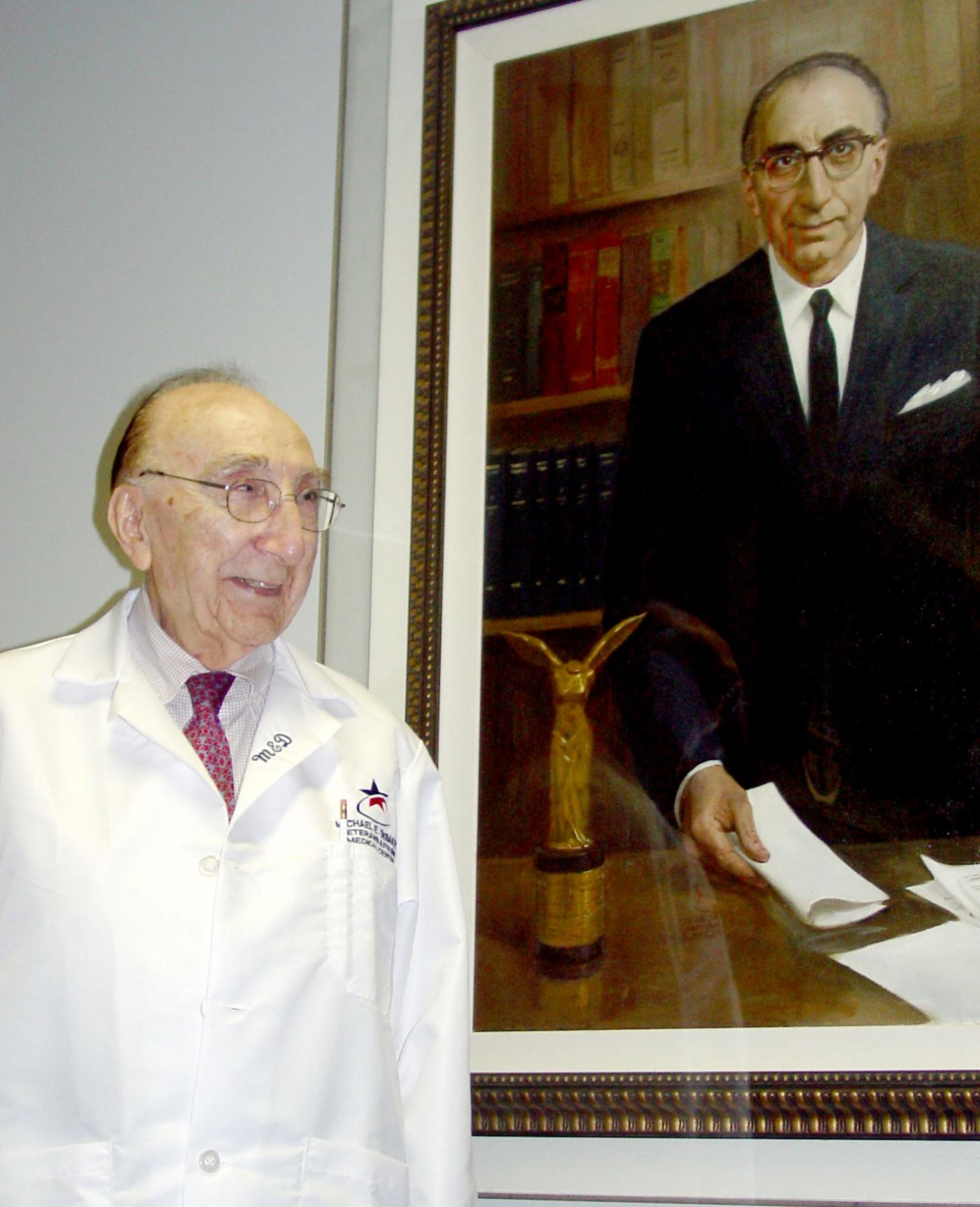 Dr. Michael E. DeBakey received the prestigious Albert Lasker Award for Clinical Research