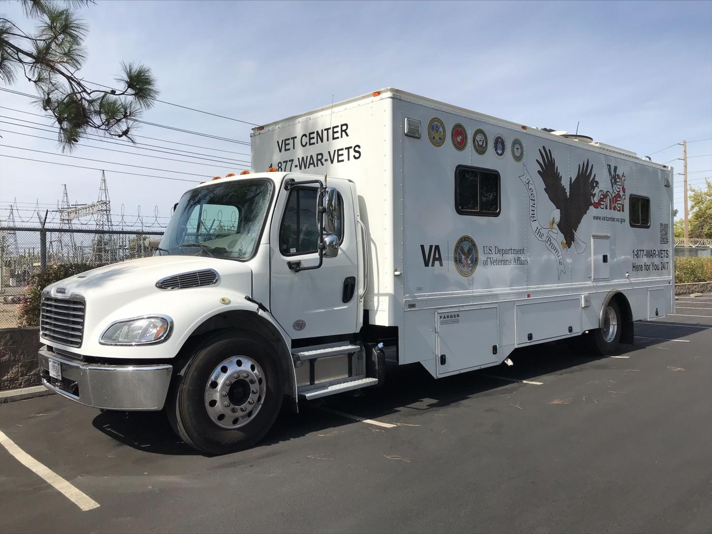 The Sacramento Vet Center is a large van with private rooms.