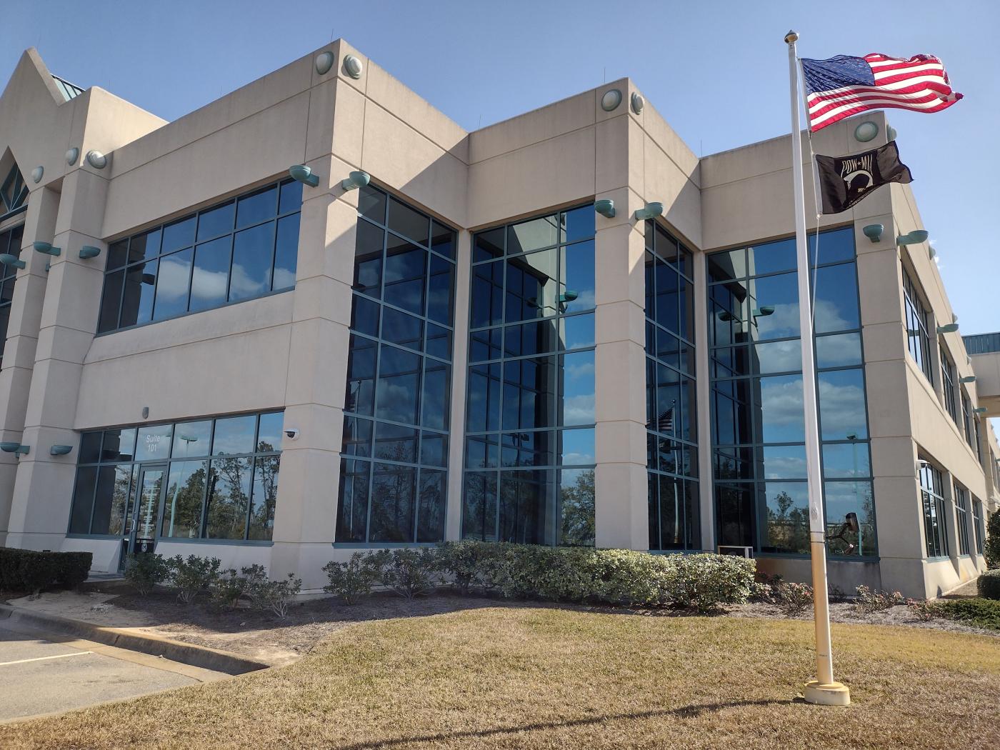 Front door view of the Bay County Vet Center