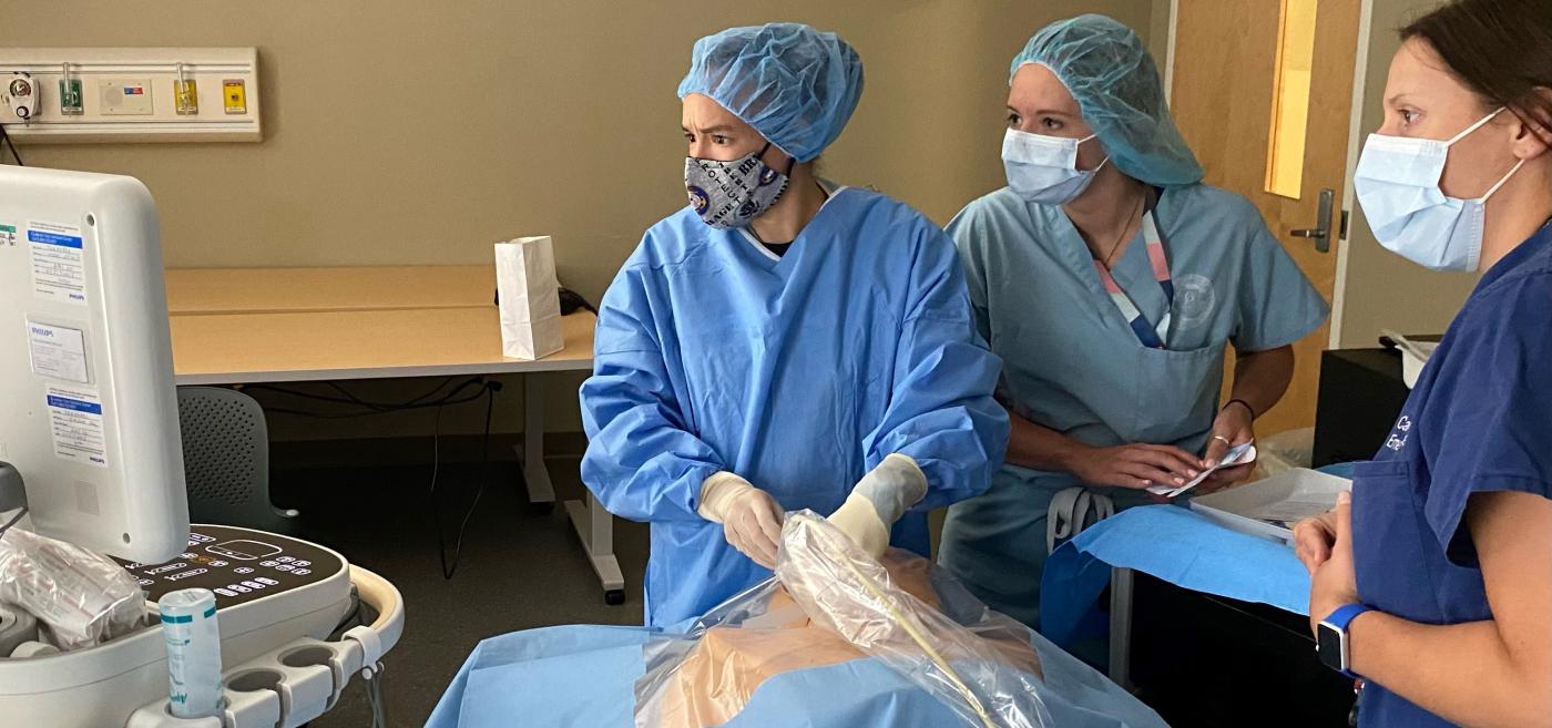 Emergency medicine residents hone their skills
