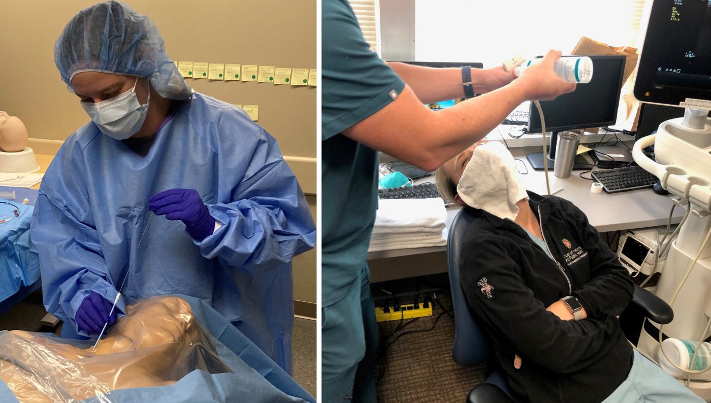Emergency Medicine Physician Assistant residents hone their skills.