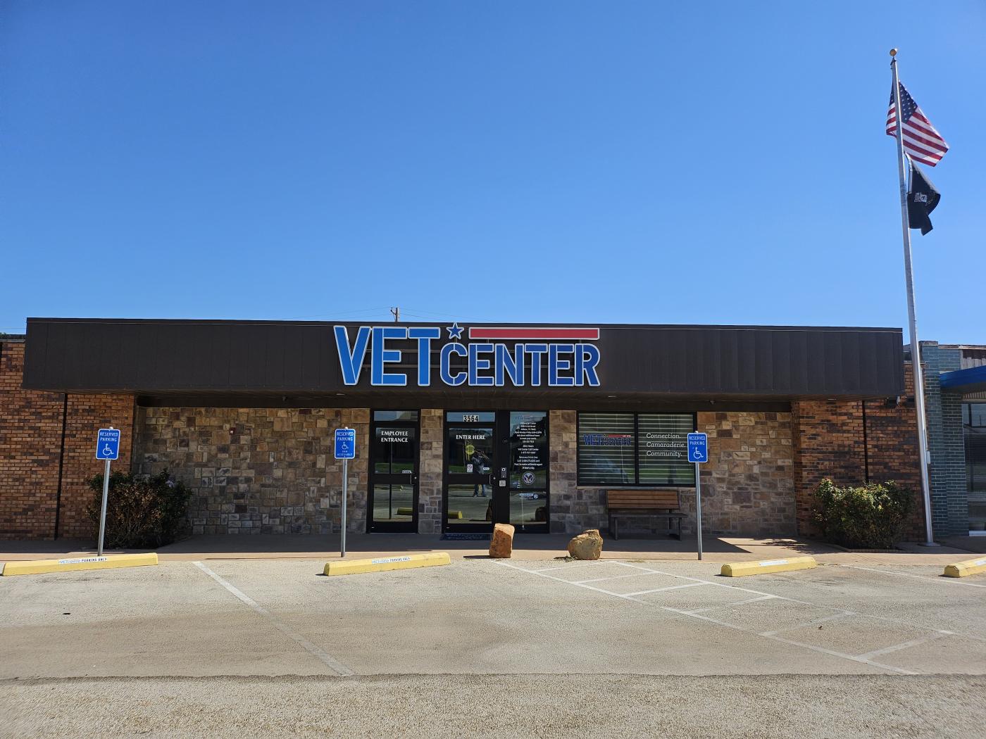 Front elevation of Abilene Vet Center