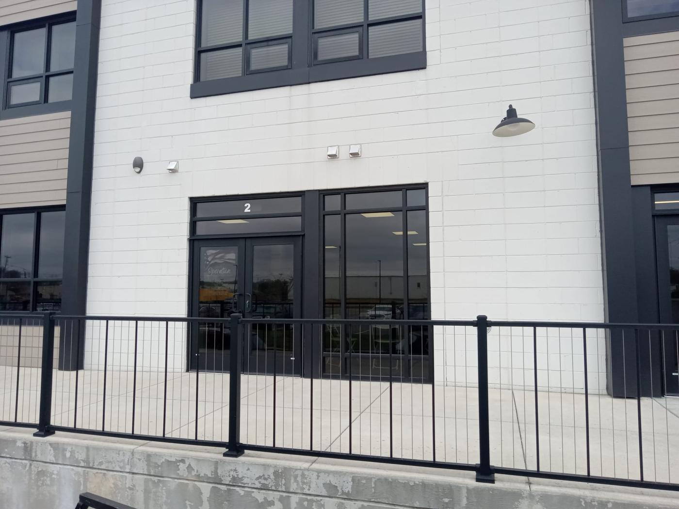 Door #2 is located on the South West Side of the Jasper Indiana River Centre Landing.