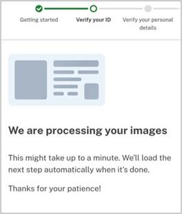Login.gov identity verification process: We're processing your ID photos