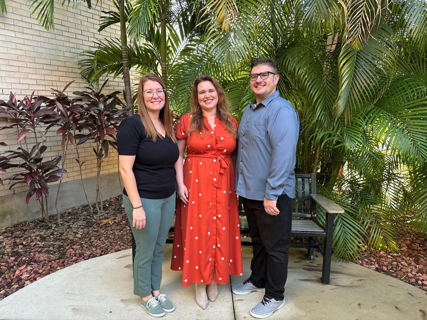 Left to Right: Tiffany Ward (PGY2 ID RPD), Christa Bordeaux (PGY2 Amb Care RPD), and Joseph Fierro (PGY1 RPD)