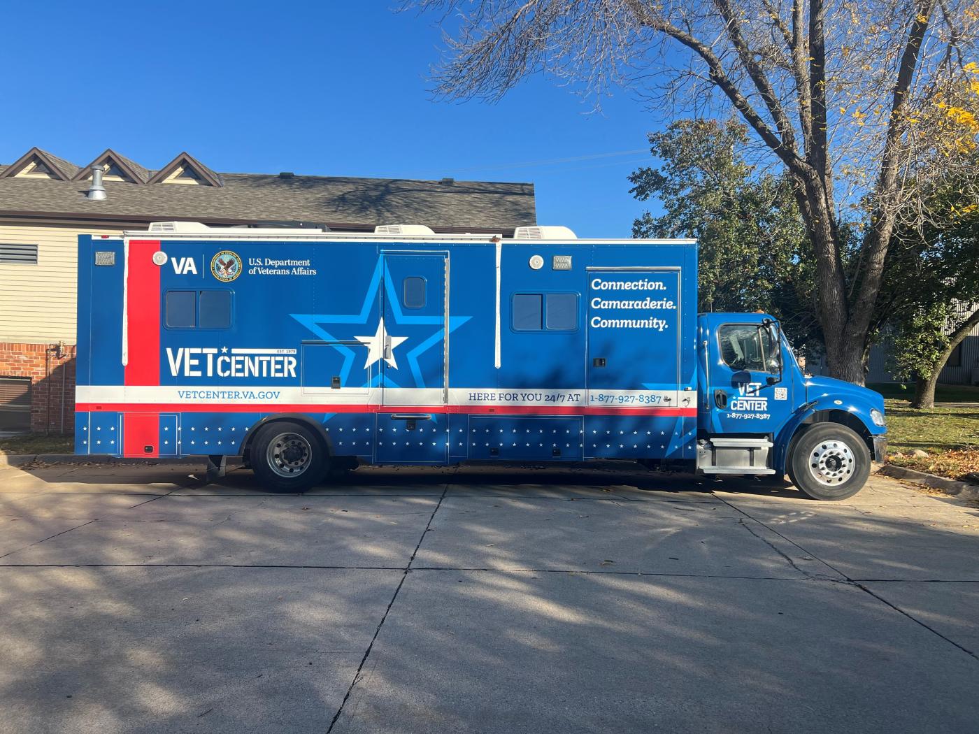Mobile Vet Centers serve as an extension of VA’s 300 brick-and-mortar Vet Centers across the country.