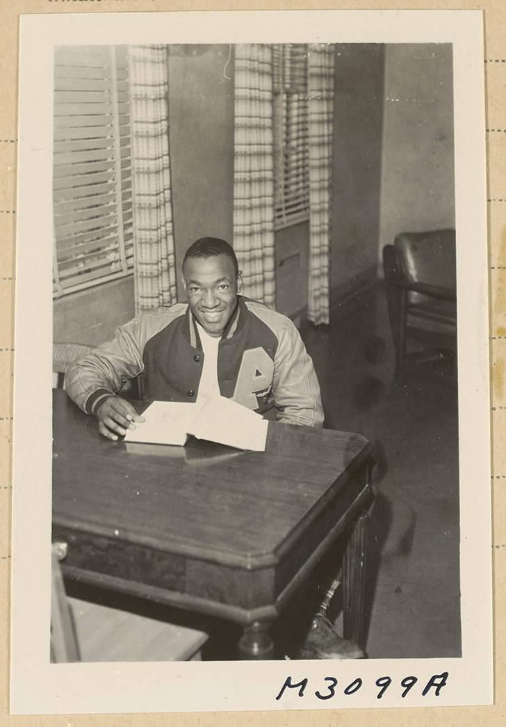Mosley in letterman’s jacket
