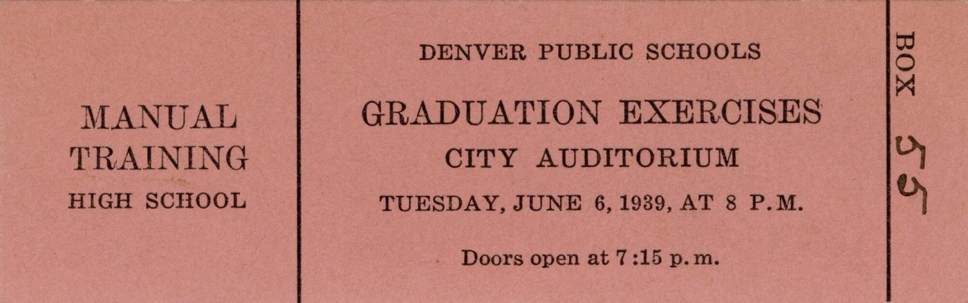 Commencement Ticket