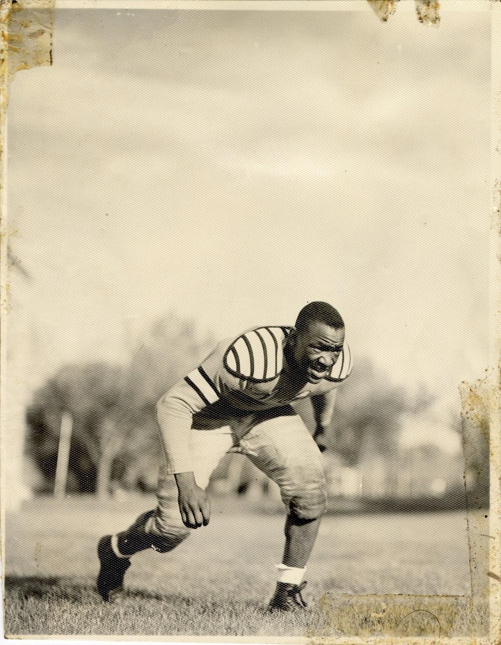 Mosley in football uniform