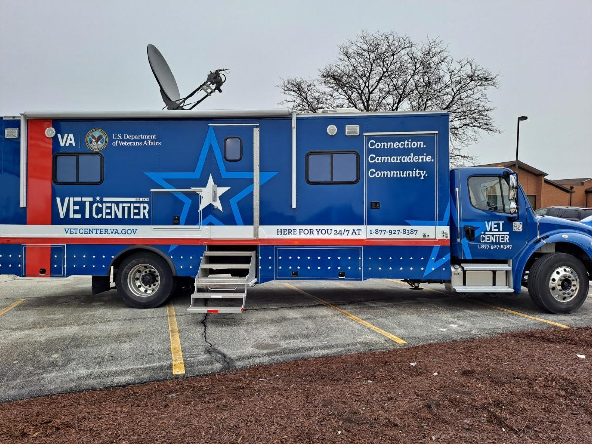Evanston Vet Center Mobile Vet Center Vehicle with new Branding.
