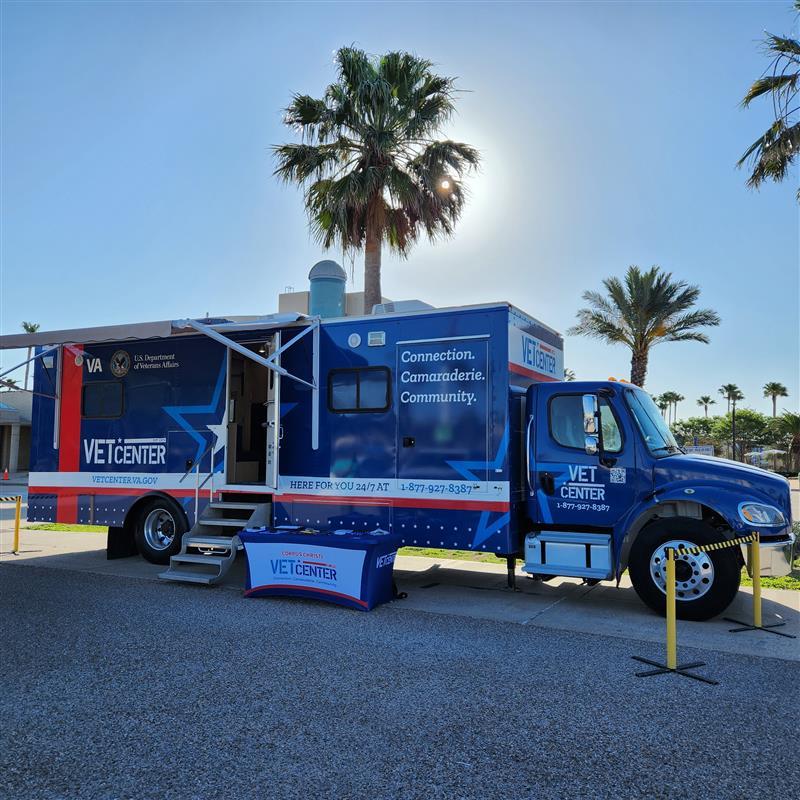 Vet Center wrapped design on large vehicle for outreach