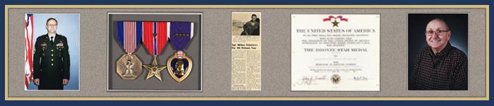 Lynn Mitkos with medals and news article