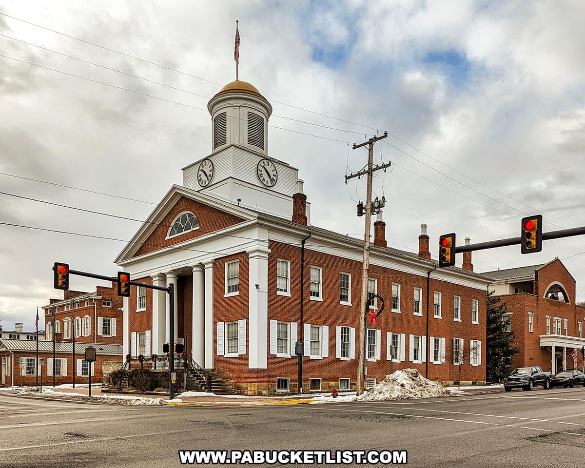 Front of court house.