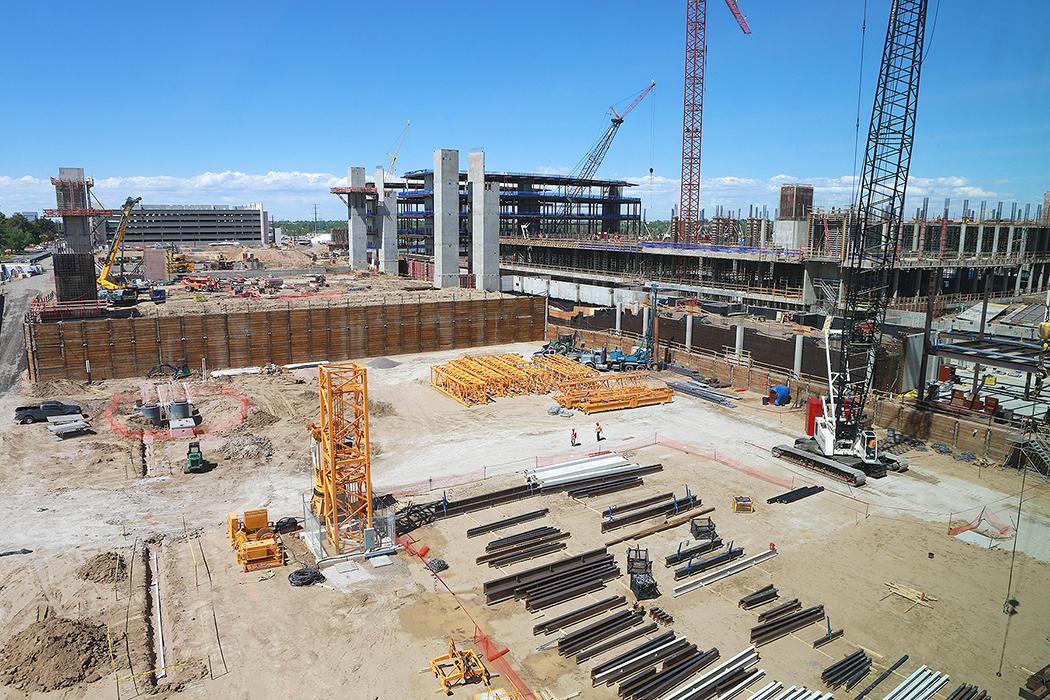 Rocky Mountain Regional VA Medical Center under construction, circa 2013.
