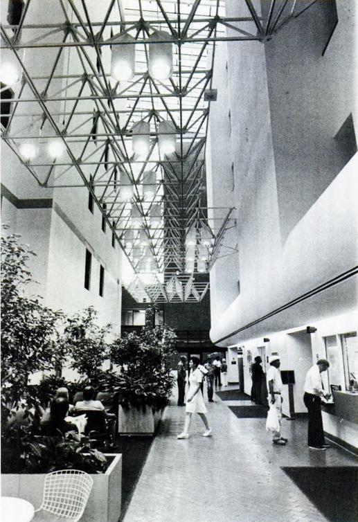Denver VA Medical Center Atrium, circa 1986.