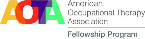 Logo for the American Occupational Therapy Association Fellowship Program with multicolored text.